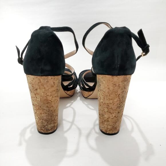 Charles David | Strappy Platform Leather Chunky Heels - Picture 13 of 13